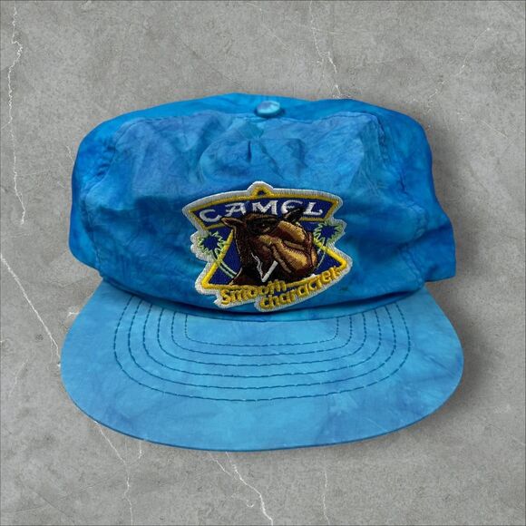 Camel Cigarettes Vintage Tie Dye Promo Hat Joe Cool Soft Cap 80s/90s Snap Back - Picture 1 of 8